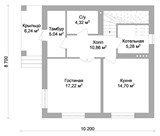 Проект дома B-311. Маленький дом с мансардой B-311