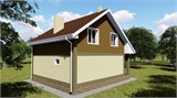 Проект дома B-311. Маленький дом с мансардой B-311