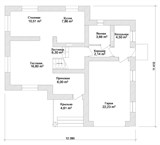 Проект дома B-308. Красивый двухэтажный дом с гаражом B-308