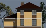 Проект дома B-308. Красивый двухэтажный дом с гаражом B-308