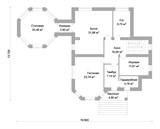 Проект дома F-018. Дом с тренажерным залом F-018