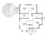 Проект дома F-018. Дом с тренажерным залом F-018