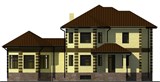 Проект дома F-018. Дом с тренажерным залом F-018