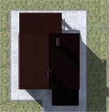 Проект дома B-189. Узкий дом из кирпича B-189