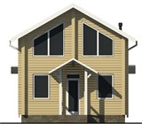 Проект дома A-109. Дом из бруса A-109