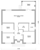 Проект дома B-315. Дом квадратной формы B-315