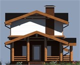 Проект хоз. постройки G-089. Гараж с мансардой G-089