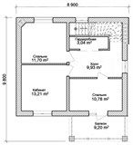 Проект дома B-317. Дом 150 м2 B-317