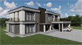 Проект дома F-019. Современный двухэтажный дом F-019