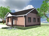 Проект дома A-066. Недорогой дом до 100 м2 A-066