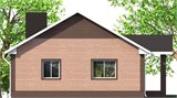 Проект дома A-066. Недорогой дом до 100 м2 A-066