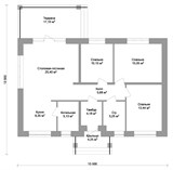 Проект дома B-323. Недорогой дом из блоков B-323