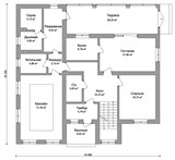 Проект дома E-063. Дом с бассейном E-063
