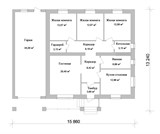 Проект дома B-067. Красивый одноэтажный дом с гаражом B-067