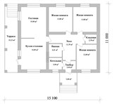 Проект дома B-086. Дом на уклоне B-086
